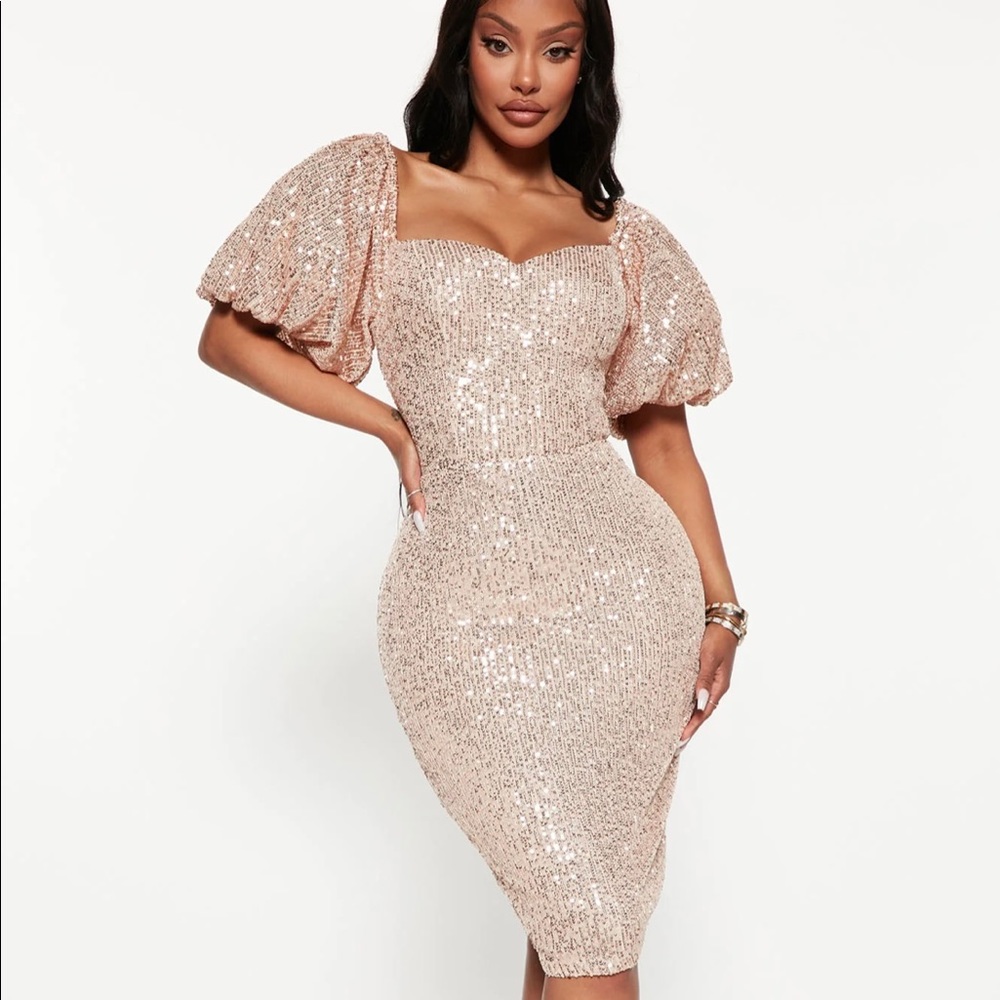 Pink Sequin Dress